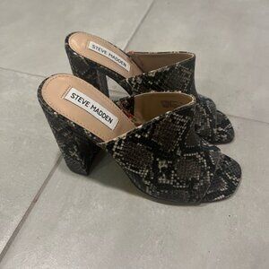 Steve Madden snakeskin heels